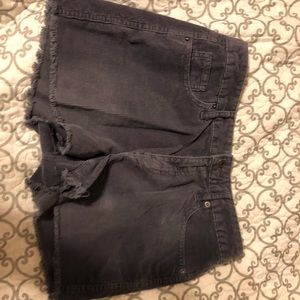 High waisted shorts.